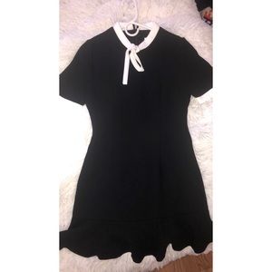 Cute Korean mini dress black/white